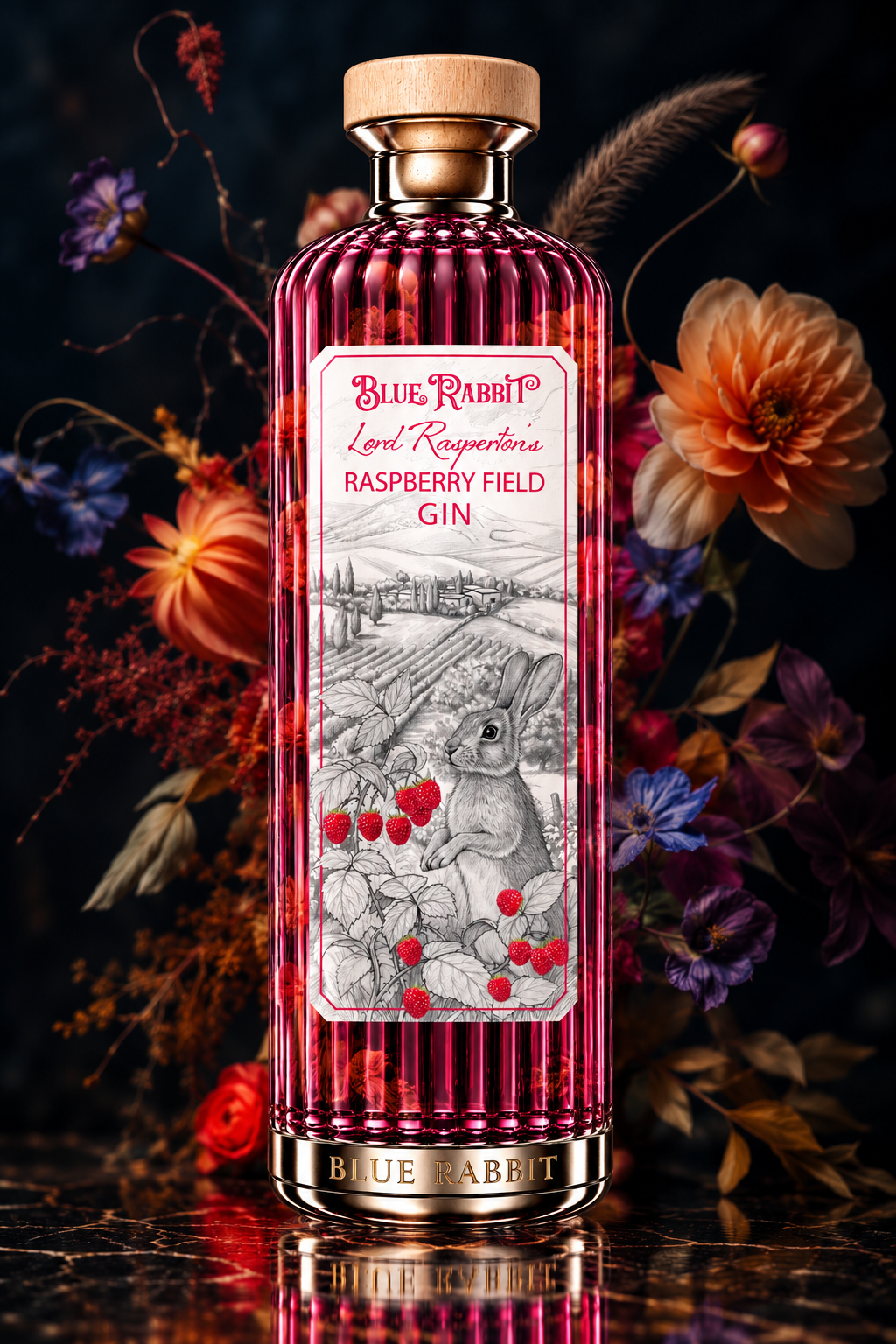Lord Rasperton's Raspberry Field Gin 700ml